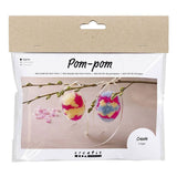 Creativ Company Mini-Hobby-Set Pompon-Ei, 2-tlg. Ostern