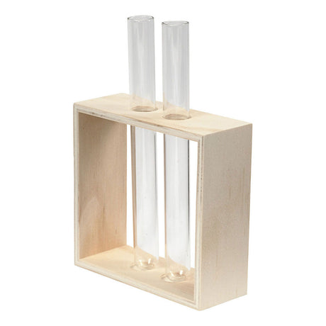 Creativ Company Holzregal mit Reagenzgläser, 3DLG.