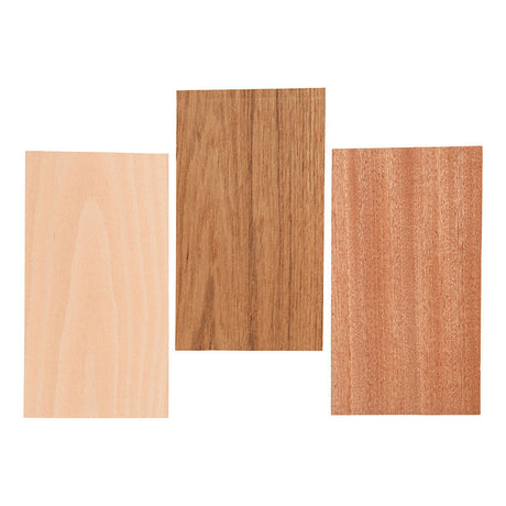 Creativ Company CC Holzfurnier 12x22x0,75 cm 3 Blatt