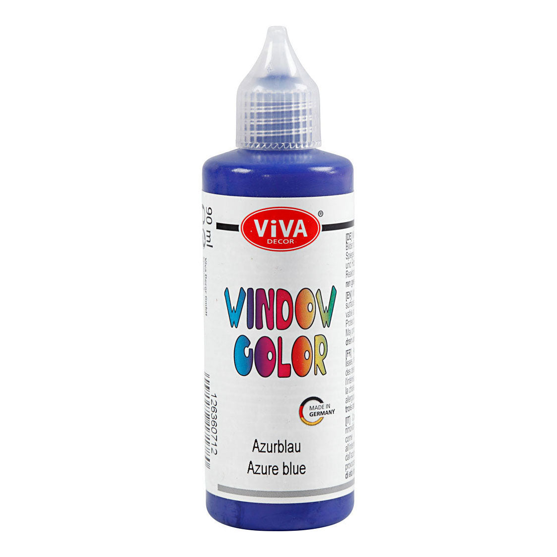 Pegatina de color de la ventana de la empresa de creativ y pintura de vidrio Azure, 90 ml