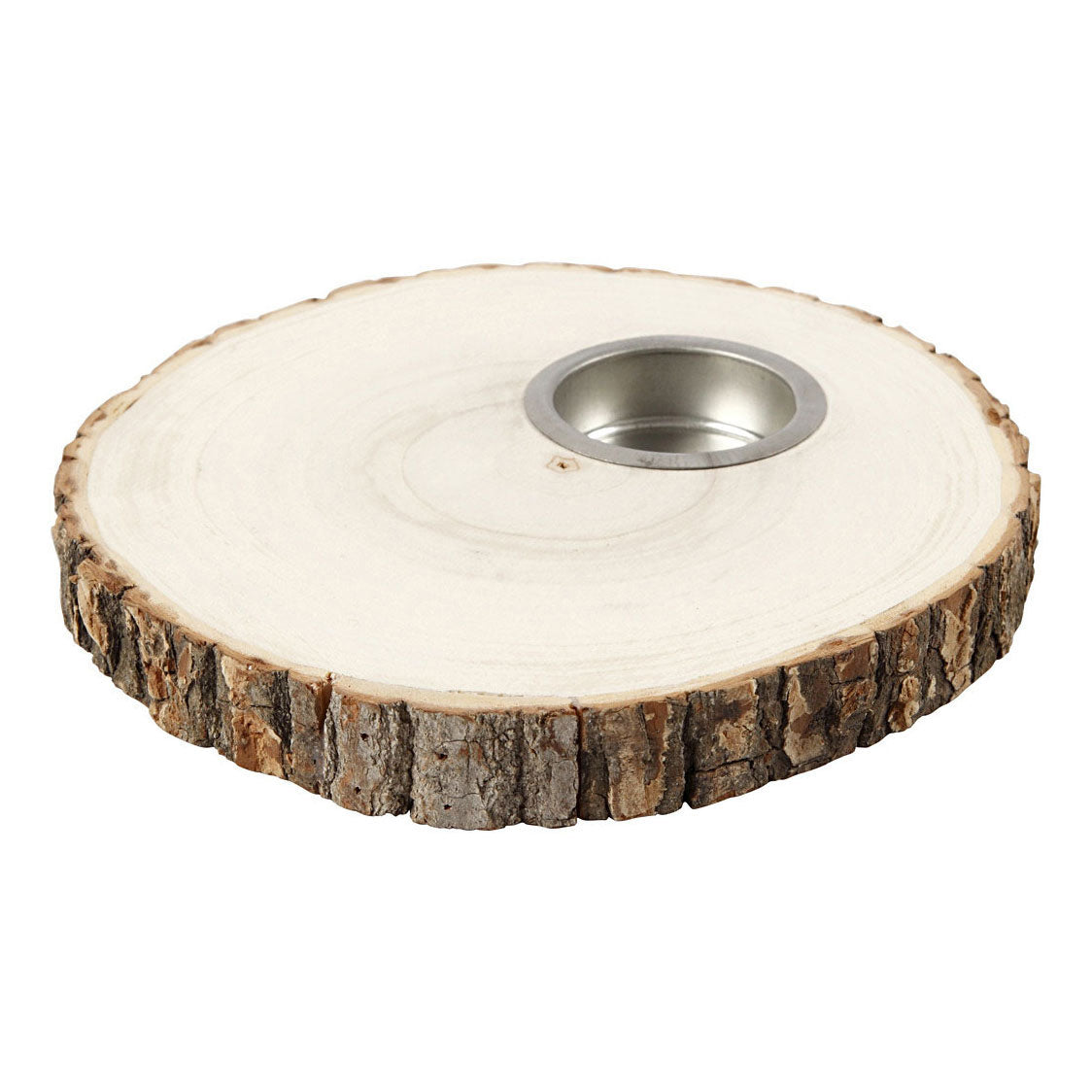 Creativ Firma Holz Disk Téi Liichthalder 14-16cm