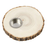 Creativ Firma Holz Disk Téi Liichthalder 14-16cm