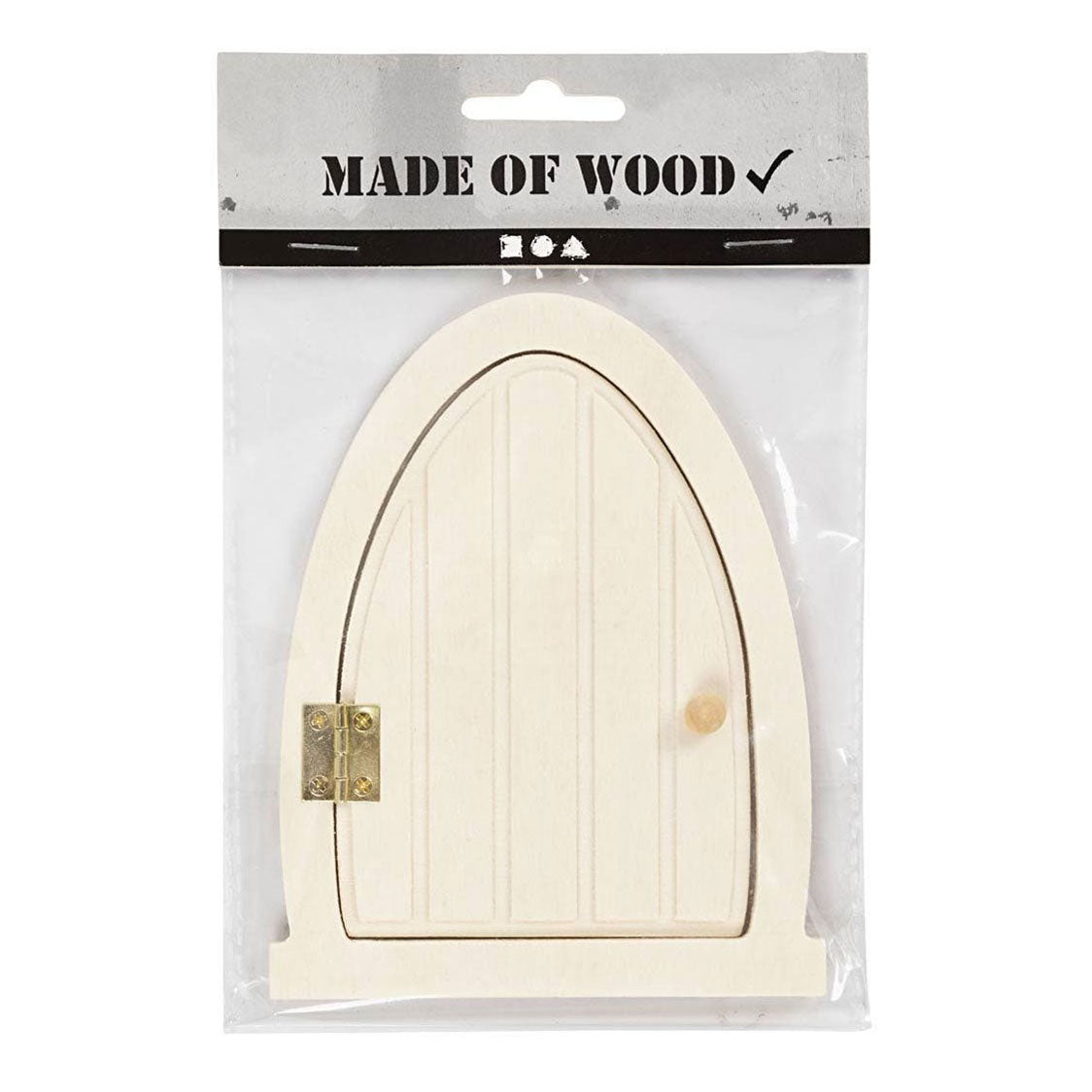 Creative Company Wooden Miniature Door con cardini, 13x10cm