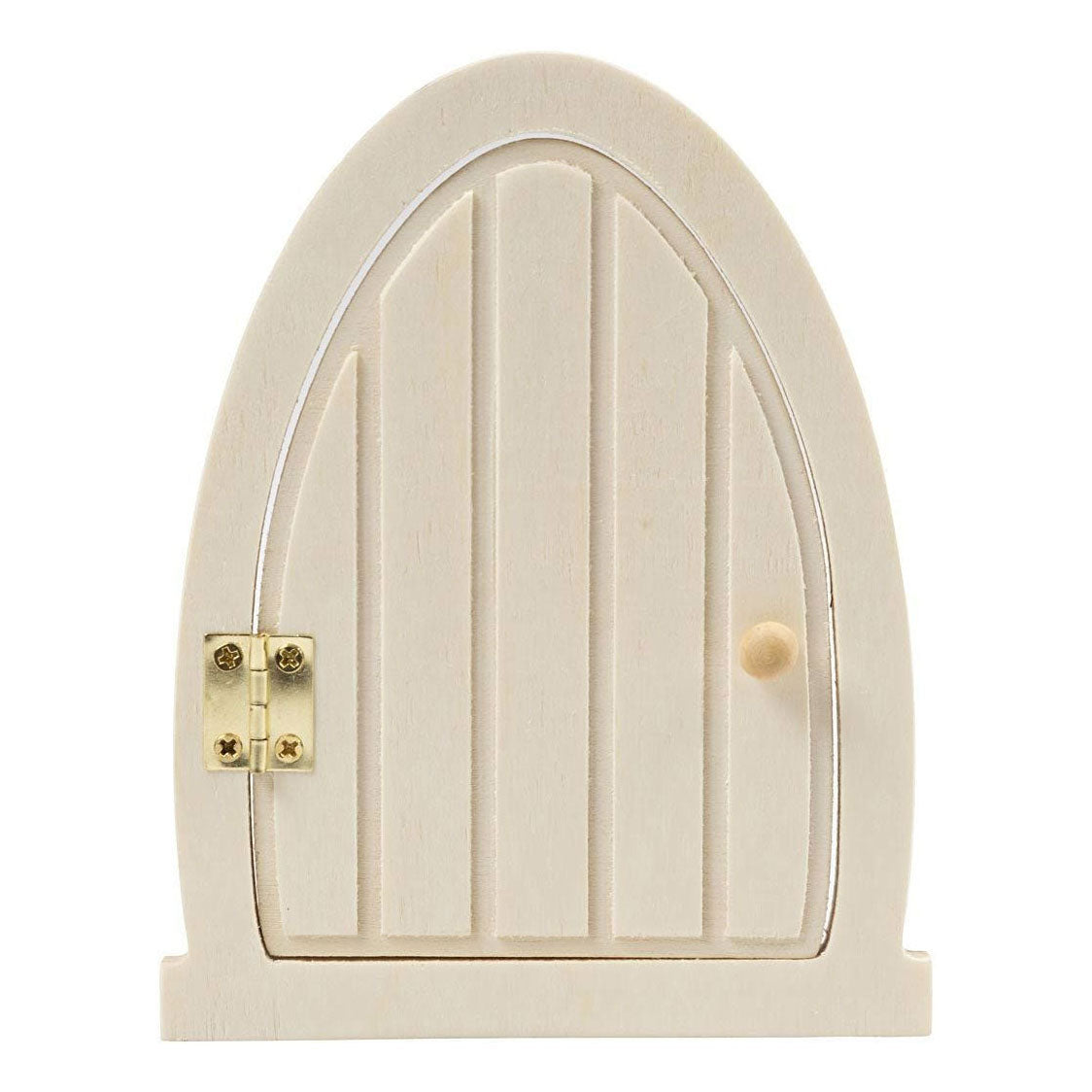 Creative Company Wooden Miniature Door con cardini, 13x10cm