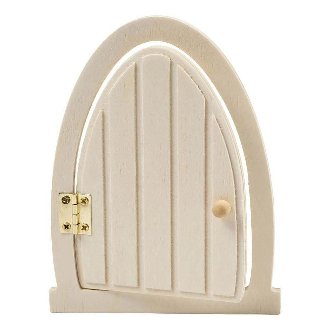 Creative Company Wooden Miniature Door con cardini, 13x10cm