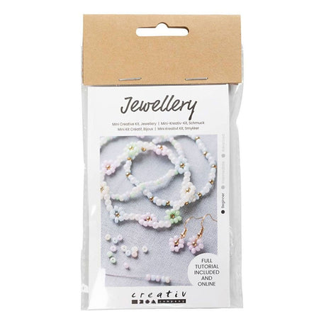 Creativ Company Mini Hobbyset Schmuck elastisches Armband und Ohrring