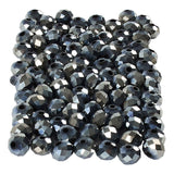 Creativ Company Facet Beads Metallic Black, 100e.