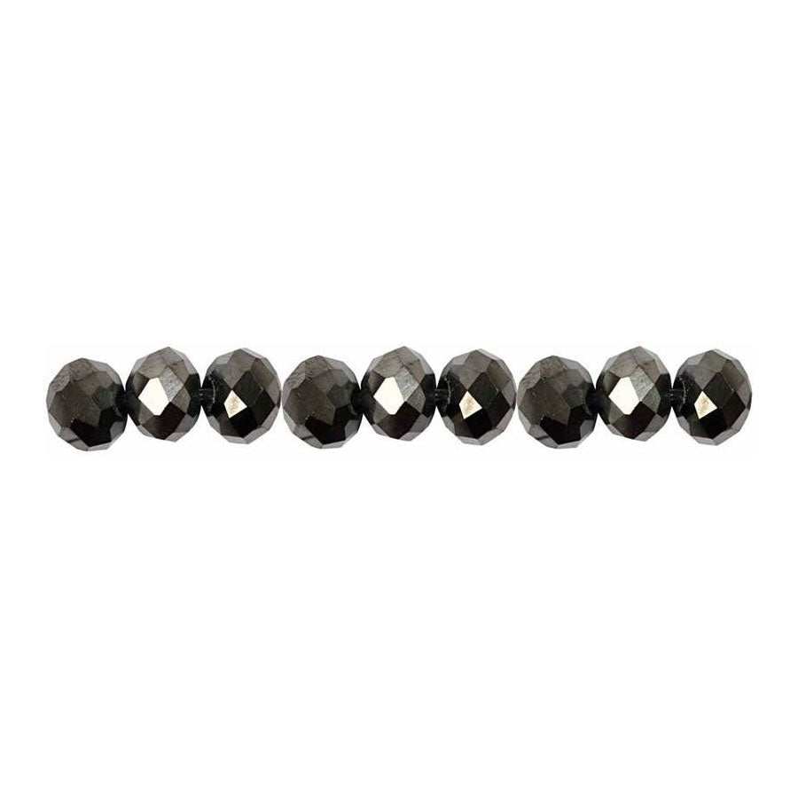 Creativ Company Facet Beads Metallic Black, 100e.