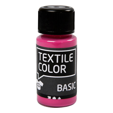 Kreativfirma Textilfarbe Semi -Covering Textile Paint - Pink, 50 ml
