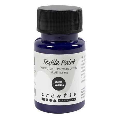 Creativ company textile color semi-dekkende textielverf - rood paars, 50ml