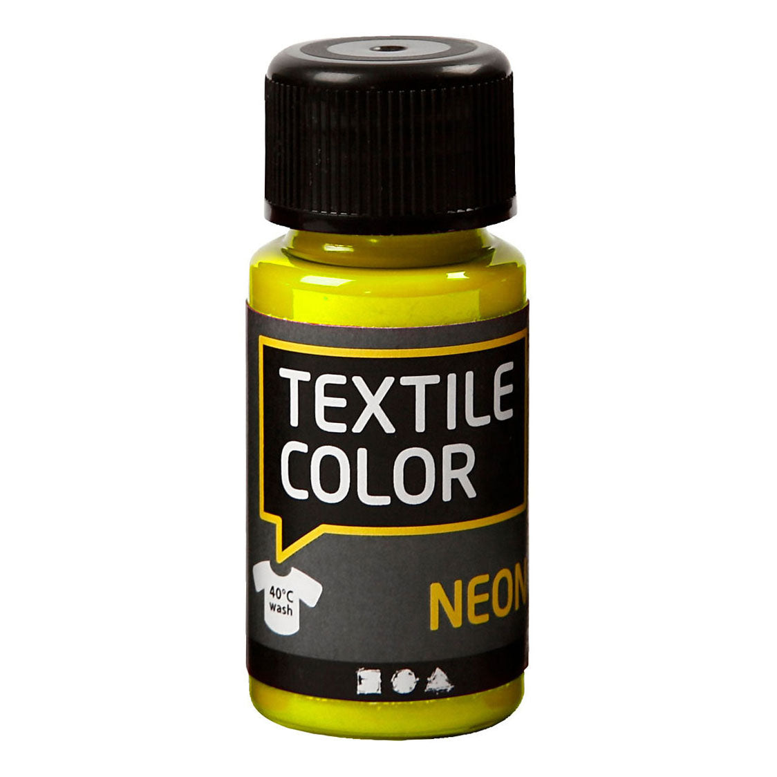 Kreativfirma Textilfarbe Deckung Textilfarbe - Neon Geel, 50 ml