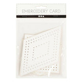 Creativ Company Cross Stitches Cardboard White Geometric, 20st.