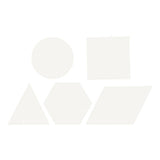 Creativ Company Cross Stitches Cardboard White Geometric, 20st.