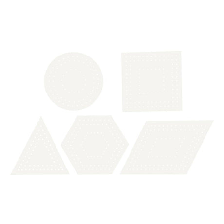Creativ Company Cross Stitches Cardboard White Geometric, 20st.