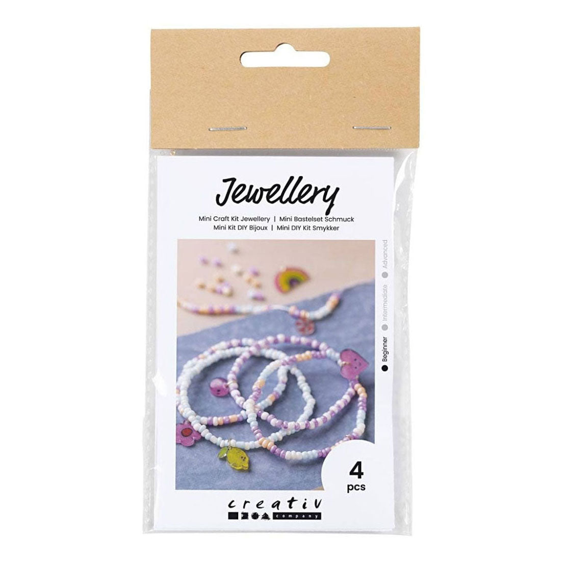 Creativ company mini hobbyset sieraden krimpfolie armbanden paars