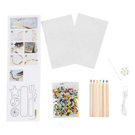 Creativ Company Mini Hobbyset Schmuck Schrumpf Filmarmbänder Gelb gelb