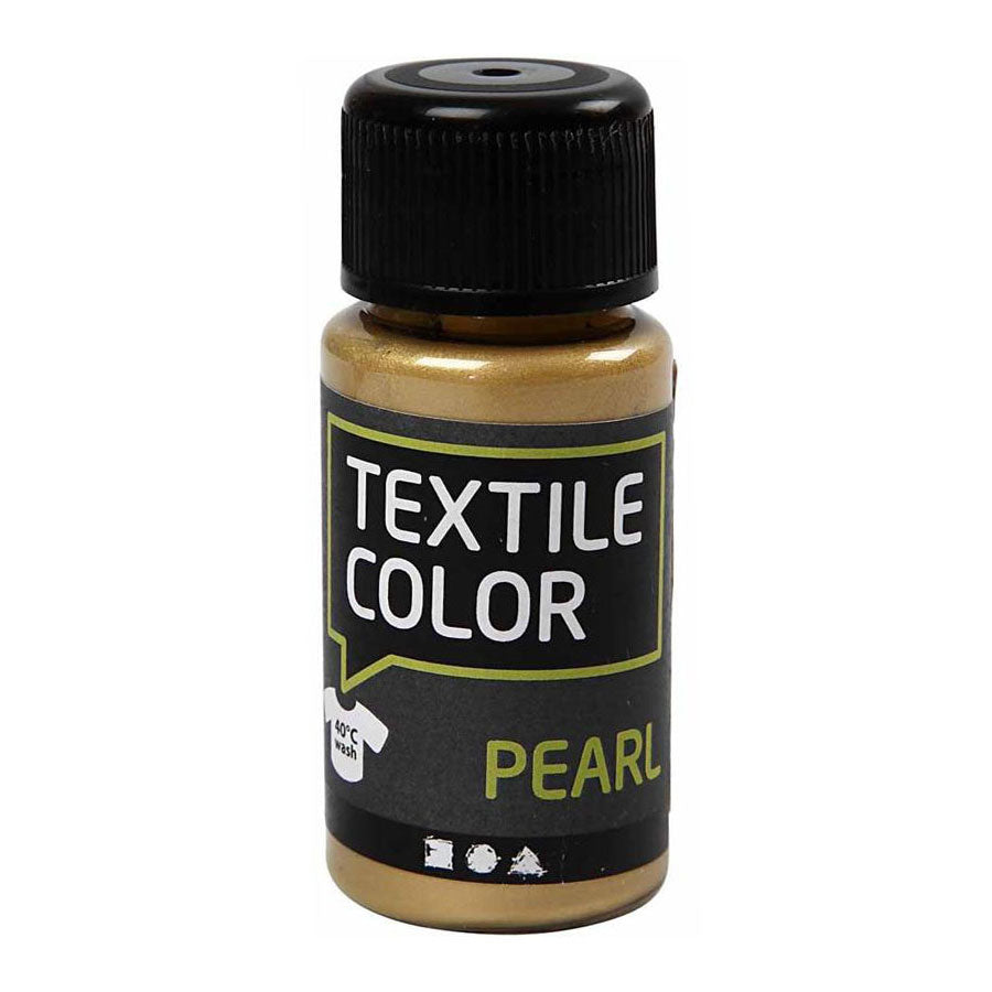 Creativ Company Couleur textile - Coverring Textile Paint Gold Pearl Pearl, 50ml