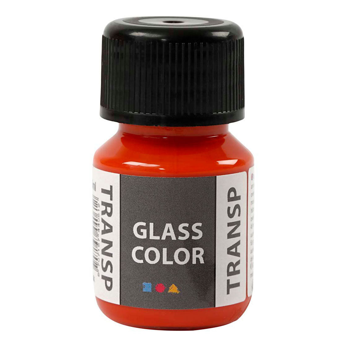 Creative Company Glass Color Transparent Paint Orange, 30 ml