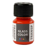 Creative Company Glass Color Transparent Paint Orange, 30 ml