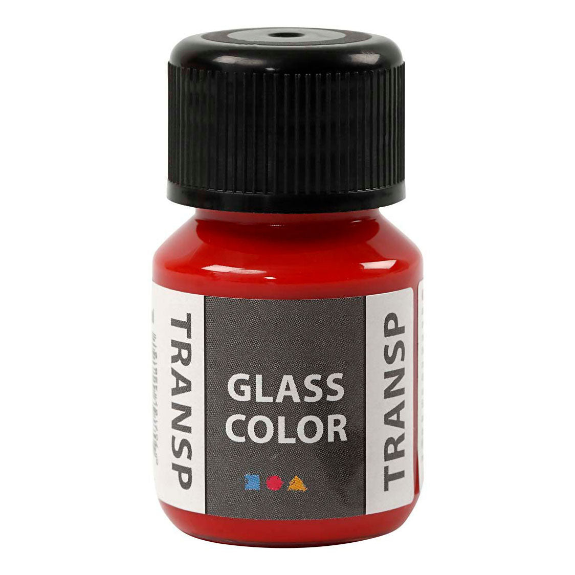 Creativ Company Glass Color Transparent Paint Red, 30 ml