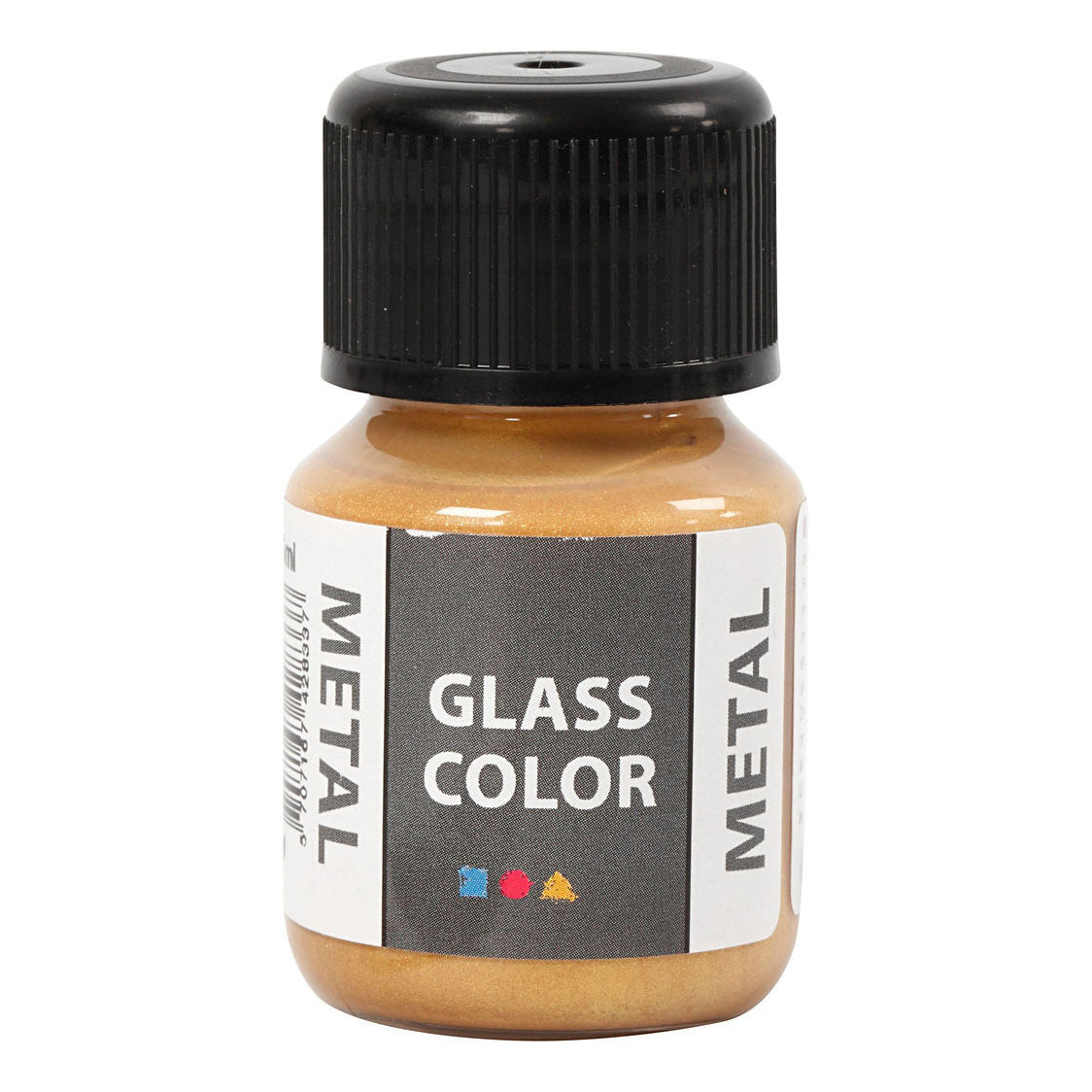 Creativ Company Glasfarbe Metallfarbe - Gold, 30 ml