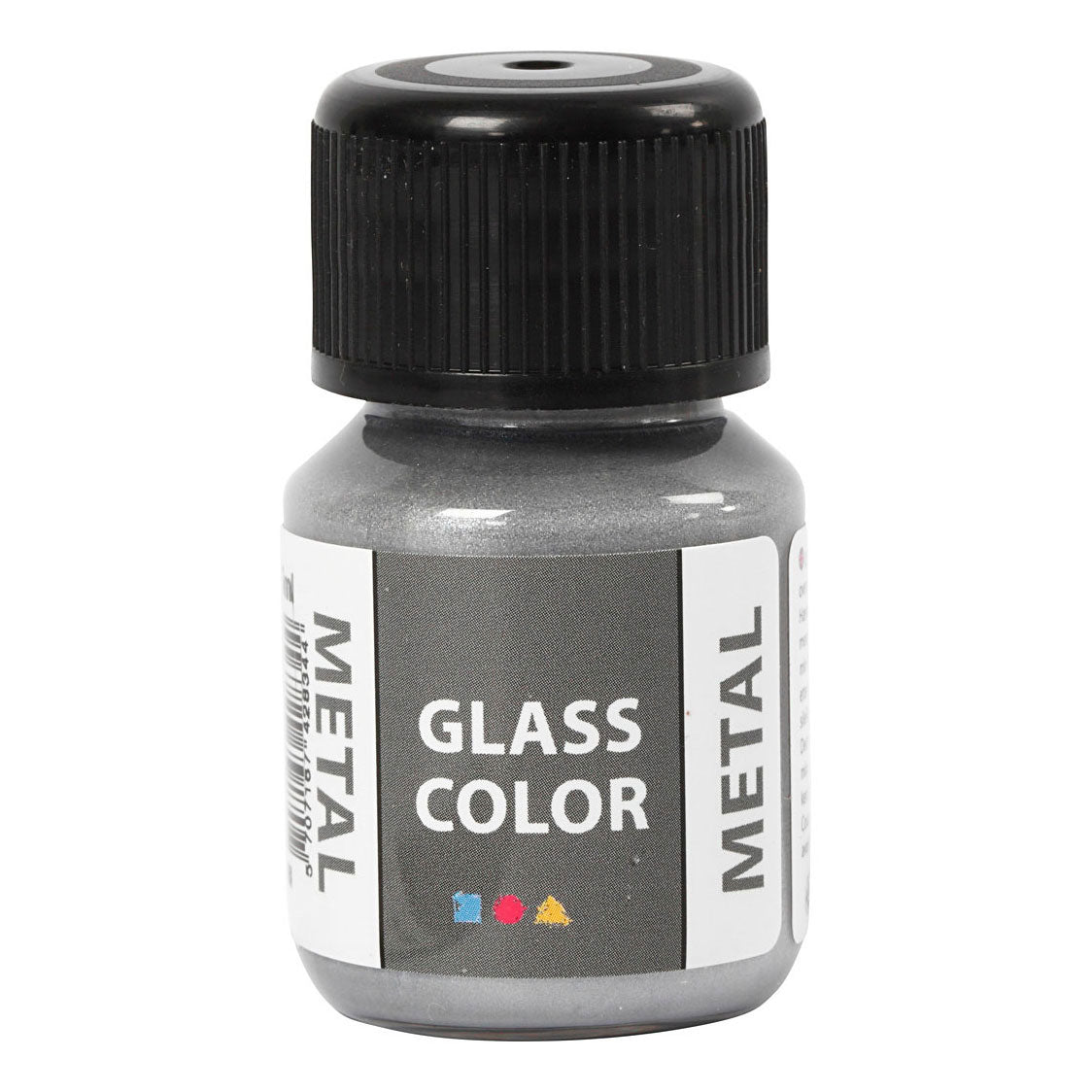 Creative Company Glass Color Metal Paint Silver, 30ml