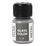 Creative Company Glass Color Metal Paint Silver, 30ml