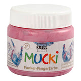 Creativ Company mucki finger paint pink metallic, 150ml