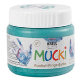 Creativ Company Mucki Fingerfarbe - grüner Metallic, 150 ml