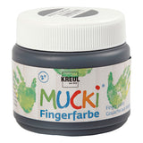 Creative Company Mucki Finger Paint Black, 150 ml