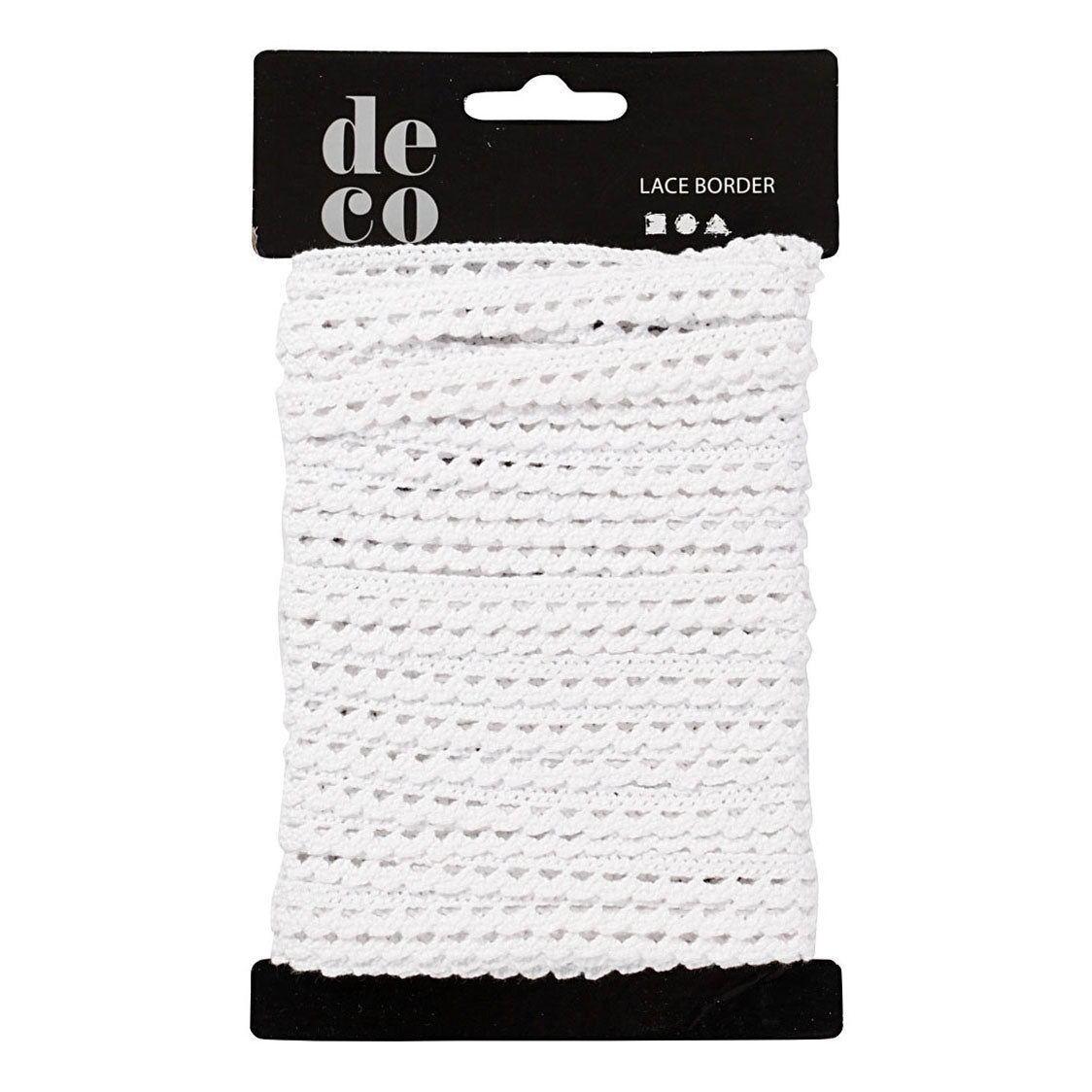 Creativ Company lace ribbon white, 10m