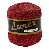 Kreativfirma Lurex Glittergarn rot, 160 m