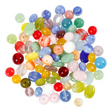 Creativ Company Glass Beads Diverse Round, Oval, Circle, 60 gramos