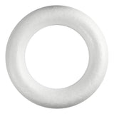 Kreativfirma Styropor Ring White mit flachem Rücken, 35 cm