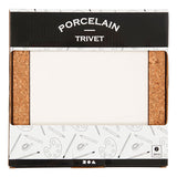 Creativ Company Coaster Porzellan mit Korkenrahmen