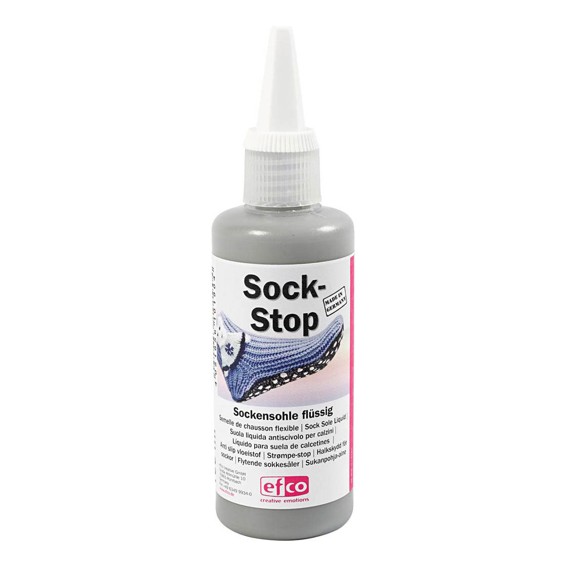 Creativ Company Sock-Stop Anti-Slip Grey, 100ml