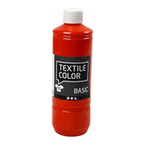 Creativ company textile color semi-dekkende textielverf - oranje, 500ml