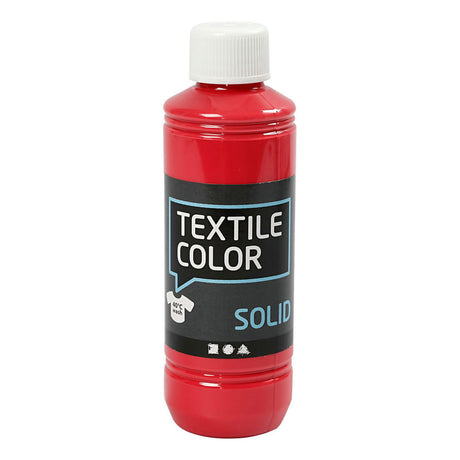 Creativ Company Textilfarbe, deckende Textilfarbe – rot, 250 ml