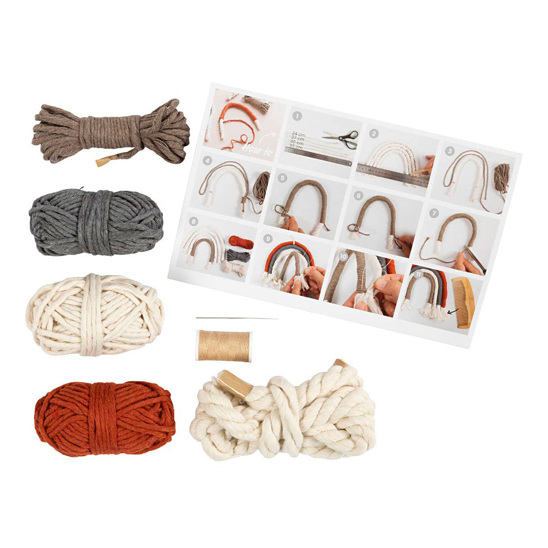Kreativunternehmen https: www.cchobby.nl mini-hobbyset-macrame-rainbow-1-doos
