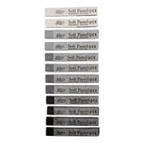 Creativ Company Galerie Soft Pastell Set Black White Harmonie, 12st.
