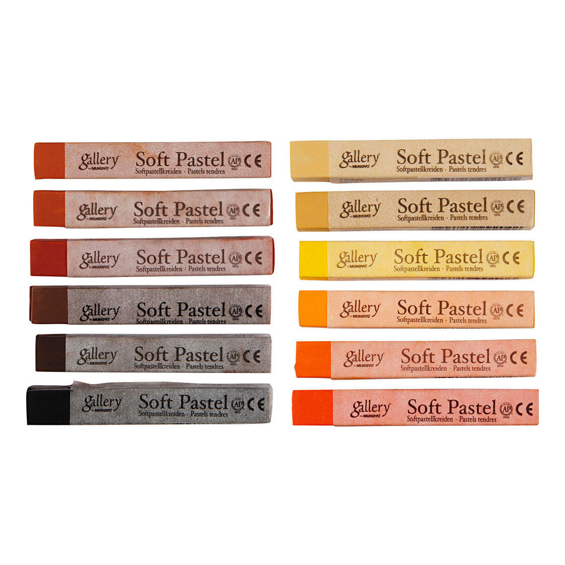 Creative Company Gallery Soft Pastel Set Brown Harmonie, 12: e.