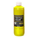 Creativ Company Textilfarbe halbdeckende Textilfarbe – Neongelb, 500 ml