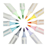 Creativ Company Handschriftmarker Pastellfarben, 12 Stk. doppelseitig