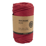 Creativ Company Macrame Cord Red, 55m