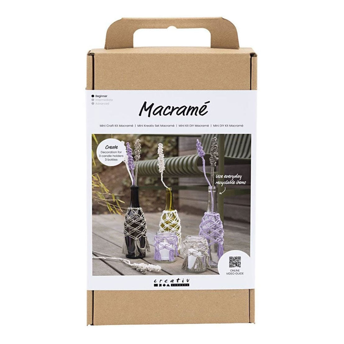 Creativ Company Hobbyset MacRame Decoración de vidrio