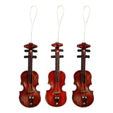 Creativ Company pendant wooden violin small, 12st.