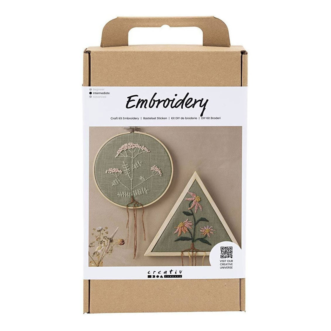 Ustvarjalno podjetje Hobbyset Embroidery Dusty Green Embroidery Frame