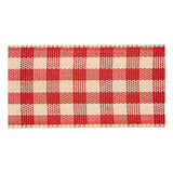 Creative Company Checkered Ribbon Antique Red White, 25m