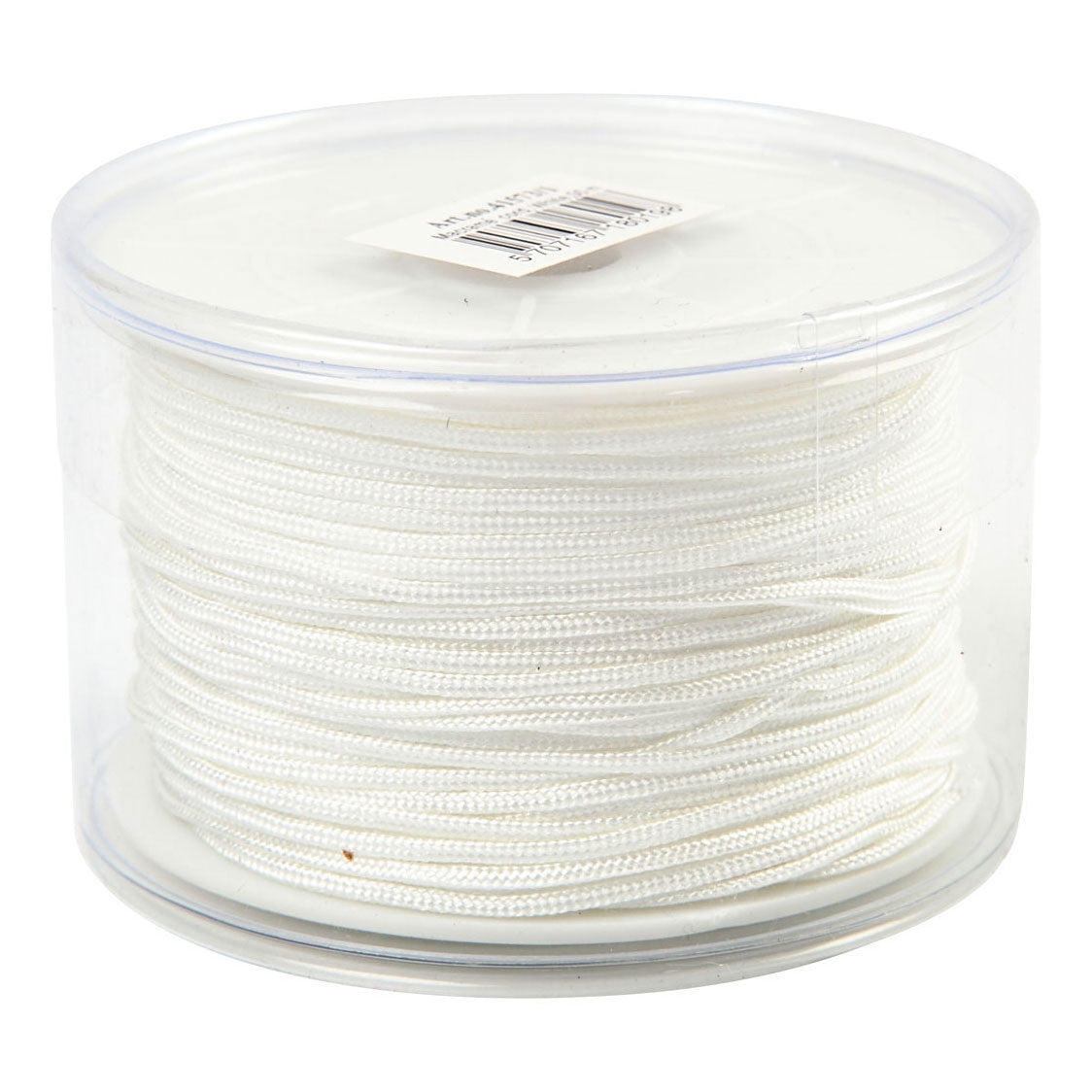 Creative Company Polyester Cord White 1 mm, 50m