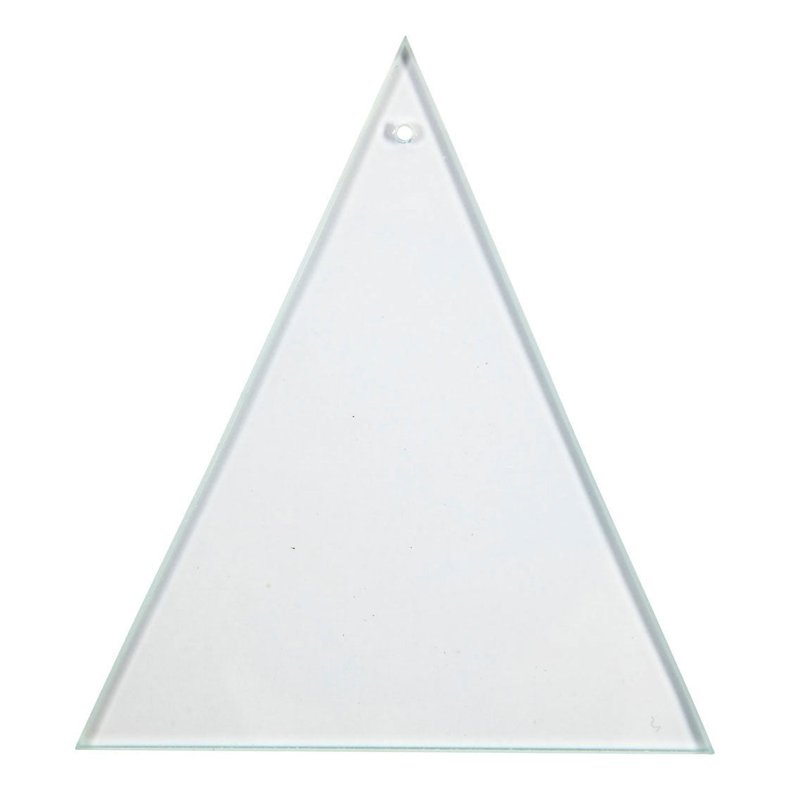 Creativ Company Glass plate triangle with hole 8x9cm, 10st.